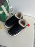 大嘴猴老人防水棉拖鞋男款冬季防滑2025新款家居保暖包跟高幫老年棉鞋 黑色【大嘴猴正版授權】 42-43 【標準碼】 曬單實(shí)拍圖