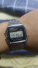 卡西歐（CASIO）經(jīng)典復古小方塊 簡(jiǎn)約休閑時(shí)尚學(xué)生電子手表 鋼帶防水中性情侶表 A159WA-N1DF 曬單實(shí)拍圖
