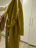 PORTS寶姿女裝秋冬新款深橄欖黃色長(cháng)袖中長(cháng)大衣LN9C042JWF090 深橄欖黃 S （4） 曬單實(shí)拍圖