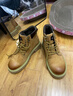 Dickies男士馬丁靴時(shí)尚百搭帥氣英倫風(fēng)休閑靴子工裝靴 土黃加絨 38  曬單實(shí)拍圖