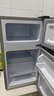 三菱小冰箱家用迷你小型冷藏冷凍宿舍出租房雙門(mén)辦公室電冰箱一級能效 46CK121銀色【四天約一度電】 曬單實(shí)拍圖