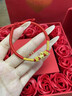 中國黃金（CHINA GOLD）馬年本命年黃金手鏈女足金轉運珠紅繩新年情人節禮物送女友生日 【馬上有錢(qián)+摯愛(ài)玫瑰禮盒】足金本命年護身符紅手繩 曬單實(shí)拍圖