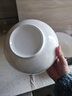 友來(lái)福湯碗純白骨瓷大號面碗家用酒店商用餐具8英寸陶瓷大湯碗 曬單實(shí)拍圖