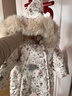 嫚熙（EMXEE）【新品】白鵝絨羽絨服嬰兒連體衣冬季保暖寶寶精靈連帽外出爬服 狐之絮語(yǔ) 90 【1-2歲，建議體重9.5-13kg】 曬單實(shí)拍圖