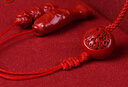 唐懷瑟2026年馬年本命年朱砂紅繩腰鏈屬馬鼠牛兔蛇紅腰帶紅色腰繩男女款 生肖馬佩戴 曬單實(shí)拍圖