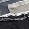 Calvin Klein內衣【吸濕速干】男士三條裝ck提花輕薄高彈低腰防夾臀平角內褲男 0NJ-太空黑/星空灰/大理石灰 3條 L 曬單實(shí)拍圖