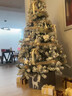 OEMG植絨圣誕樹(shù)套餐1.8米加密落雪圣誕樹(shù)商場(chǎng)商店家用圣誕節裝飾場(chǎng)景 1.2米植絨套餐樹(shù)（絲帶系列） 曬單實(shí)拍圖