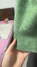|26新年MM羊絨羊毛衫女冬季百搭寬松松弛無(wú)縫純色打底衫針織衫 花綠 均碼 曬單實(shí)拍圖