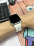 港爵適用iwatch s11/s10蘋(píng)果手表表帶運動(dòng)硅膠apple watch S9/8/7/6/ultra2/se3女款防水透氣男款白色 曬單實(shí)拍圖
