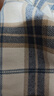優(yōu)衣庫男女裝法蘭絨格子襯衫長(cháng)袖襯衣薄外套481225 480770 481225/30淺米色 M 曬單實(shí)拍圖