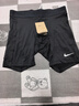 耐克男子緊身訓練短褲舉重透氣速干針織NIKE PRO DRI-FIT FB7959 010黑/白 L 曬單實(shí)拍圖