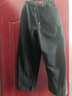 初語(yǔ)弧形香蕉褲衛衣褲女2025秋新款簡(jiǎn)約純色空氣棉感運動(dòng)風(fēng)休閑褲 黑色 L 曬單實(shí)拍圖