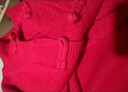 恒源祥軟糯舒適新中式國風(fēng)毛衣針織衫加厚保暖毛絨衫長(cháng)袖內搭打底上衣女 中國紅 優(yōu)質(zhì)款 XL 120-135斤 曬單實(shí)拍圖