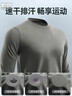 乾朗冬季體能服長(cháng)袖圓領(lǐng)男迷彩服跑步速干訓練服戶(hù)外運動(dòng)服長(cháng)袖T恤衫 曬單實(shí)拍圖