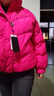 皮爾卡丹（pierre cardin）玫紅色甜美帶手套白鴨絨羽絨服外套女冬新款小個(gè)子短款加厚面包服 玫紅色版 2XL 建議【156斤-180斤】 曬單實(shí)拍圖