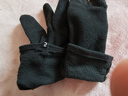 迪卡儂搖粒絨手套冬季男女保暖徒步跑步健身騎行運動(dòng)全指五指MT100 黑色 S-M 曬單實(shí)拍圖