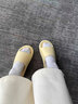 名創(chuàng  )優(yōu)品（MINISO）小云盾回彈拖eva抗菌拖鞋女夏季室內家居防臭浴室洗澡防滑拖鞋男 舒芙蕾黃【AG+抗菌】 抑菌率＞99% 37-38 曬單實(shí)拍圖