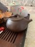 徐保國宜興紫砂壺泡茶壺徐保國純全手工茶壺老紫泥刻竹大石瓢 老紫泥 350ml 350cc 曬單實(shí)拍圖