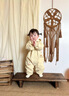 班喜迪嬰兒衣服春裝嬰幼兒連體衣超萌寶寶哈衣爬服春秋裝連帽公主外出服 黃色 90cm 曬單實(shí)拍圖