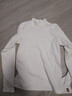 名創(chuàng  )優(yōu)品（MINISO）半高領(lǐng)打底衫女秋冬季2025爆款絨德內搭長(cháng)袖女上衣氣質(zhì)高級感女裝 【加絨半高領(lǐng)】白色 M 160  (新一代升級工藝) 曬單實(shí)拍圖