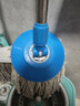 妙潔通用款不銹鋼旋轉拖把桿拖把頭手壓替換好神拖拖把桿墩布桿 藍色桿+盤(pán)+高檔加厚2頭 曬單實(shí)拍圖