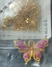 夢(mèng)金園 黃金吊墜硬金5D蝴蝶吊墜煙雨戲蝶項鏈送女友生日禮物 曬單實(shí)拍圖