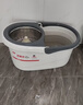 好媳婦旋轉拖把38cm2個(gè)棉頭 液壓桿雙驅動(dòng)免手洗家用一拖凈不銹鋼籃 曬單實(shí)拍圖
