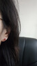 法卡曼999銀玫瑰金色耳釘女2026新款適合養耳洞睡覺(jué)免摘耳飾生日禮物 紅色鋯石耳釘 曬單實(shí)拍圖