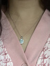 IL&COIL&COIL&CO尤珂 天然海藍寶項鏈女戴妃吊墜S925銀新年本命年禮物送女友老婆 曬單實(shí)拍圖