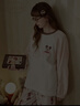 果殼（Gukoo）睡衣女冬季轟轟小狗系列聯(lián)名彩色波點(diǎn)褲簡(jiǎn)約套頭女士家居服套裝D 米奇套裝 M 曬單實(shí)拍圖