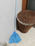 美麗雅擰水拖把普通吸水拖布喜洋洋老式家用宿舍用大號地拖超細纖維整布 【1根桿+2個(gè)拖布頭】 藍色 曬單實(shí)拍圖