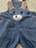 嘟嘟家寶寶牛仔背帶褲春秋新款男童褲子春裝洋氣女童長(cháng)褲兒童春裝vip 牛仔藍 80 曬單實(shí)拍圖