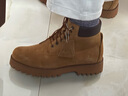 Clarks其樂(lè )Roading Hi男士舒適保暖短靴戶(hù)外機能風(fēng)厚底工裝鞋靴 黃棕色 261878037 45 曬單實(shí)拍圖