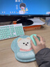 摩加（Mojia）3D硅膠護腕鼠標墊油畫(huà)小狗手托辦公學(xué)習加厚手腕墊游戲鍵盤(pán)墊定制 YX-1167【領(lǐng)巾狗】 無(wú)規格 曬單實(shí)拍圖