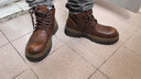 馬克華菲馬丁靴男皮靴男款鞋子男鞋冬季靴子男士厚底切爾西靴 咖啡色 41 曬單實(shí)拍圖