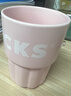 星巴克（Starbucks）杯子 星巴克多肉花園系列馬克杯 高顏值辦公室桌面杯男女士送禮 粉色款陶瓷吸管杯(配杯蓋)415ml 曬單實(shí)拍圖