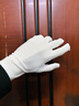 奢思感高檔男士專(zhuān)業(yè)司機駕駛開(kāi)車(chē)專(zhuān)用騎車(chē)白色手套秋冬禮儀薄款駕車(chē)吸汗 白色(男款) 均碼 曬單實(shí)拍圖