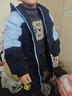 鴻星爾克童裝兒童羽絨服中長(cháng)款男女童三防高蓬鴨絨保暖外套馬年新年拜年服 藍黑色-絨子含量75% 130 充絨量121g 曬單實(shí)拍圖
