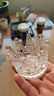 掬涵 水晶皇冠浪漫玻璃燭臺創(chuàng  )意桌面美妝蛋首飾架輕奢裝飾擺件 小號（寬7.5*高5cm） 曬單實(shí)拍圖