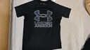 安德瑪（Under Armour）童裝兒童短袖圓領(lǐng)上衣夏款男大童針織吸濕戶(hù)外運動(dòng)速干T恤 黑色 140 曬單實(shí)拍圖