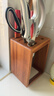 初心烏檀木刀架置物架實(shí)木刀具架臺置式收納架廚房菜刀架砧板架一體 6個(gè)刀槽-適用大部分刀具 曬單實(shí)拍圖