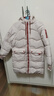 連帽棉衣女冬季韓版撞色寬松休閑百搭棉服外套中長(cháng)款棉襖J673 白色 L （110-120斤） 曬單實(shí)拍圖