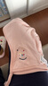 babylove【安心柔】嬰兒帽子寶寶純棉護耳帽刺繡春秋外出防風(fēng)帽 搖搖木馬-橘粉 48cm（請根據寶寶頭圍選擇） 曬單實(shí)拍圖