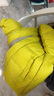 左西童裝兒童羽絨服冬2025新款男童石墨烯發(fā)熱面包服外套 黃色 150 曬單實(shí)拍圖