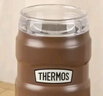 膳魔師（THERMOS）不銹鋼隨行杯學(xué)生成人辦公杯廣口可樂(lè )杯350ml 棕 曬單實(shí)拍圖