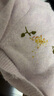 百家好（Basic House）Basic House/百家好復古花朵刺繡針織開(kāi)衫女溫柔風(fēng)寬松毛衣外套 紫色 S 曬單實(shí)拍圖
