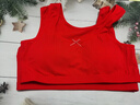 貓人女童本命年少女文胸學(xué)生發(fā)育期新年馬紅色內衣褲套裝12歲純棉背心 文胸+內褲【二階段】 155 (L) （推薦體重90-105斤） 曬單實(shí)拍圖