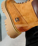 駱駝（CAMEL）【山越】工裝靴女新潮厚底馬丁靴 L25W076018 土黃(反絨皮) 36 曬單實(shí)拍圖