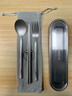 膳大皇（SHDO）德國純鈦筷子勺子套裝一人便攜餐具盒學(xué)生筷子收納盒上班旅行餐具 純鈦筷勺叉+316餐具盒【配袋子】 曬單實(shí)拍圖