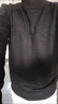 妙奕嘉半高領(lǐng)毛衣男冬季針織衫男士打底衫加絨加厚保暖衣男裝衣服毛線(xiàn)衣 半高領(lǐng)純色加絨打底毛衣【黑色】 XL 【建議120-135斤】 曬單實(shí)拍圖